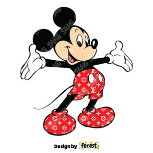 Happy Mickey Mickey Mouse Supreme SVG Mickey Supreme Fashion SVG Supreme Logo SVG 0