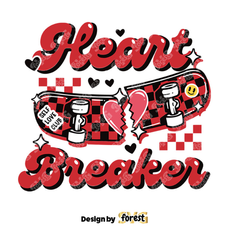Heart Breaker Self Love Club SVG 0