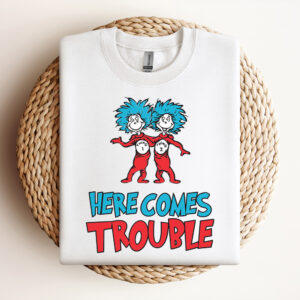 Here Comes Trouble Thing 1 Thing 2 SVG Thing One Thing Two Dr Seuss SVG Dr Seuss SVG 2