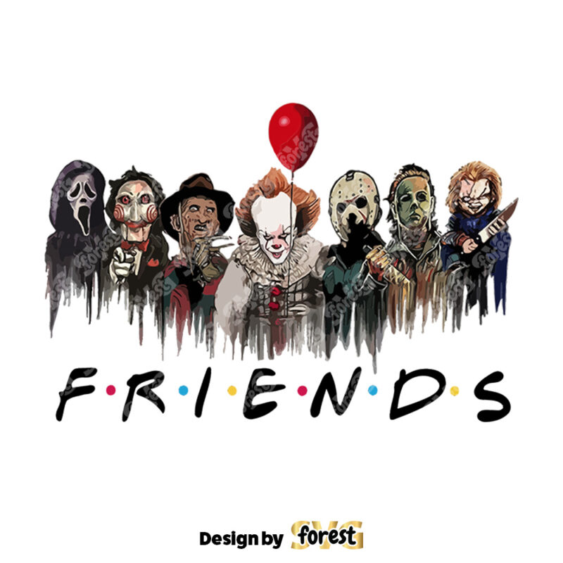 Horror Movie Friends PNG Friends Halloween PNG Horror Movies PNG Friends PNG 0