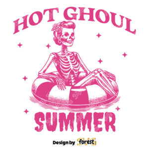 Hot Ghoul Summer SVG Halloween SVG Witch SVG Halloween Witch Pin Up SVG Vintage SVG