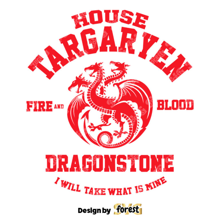 House Stark SVG Game Of Thrones SVG Dragon SVG 0