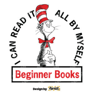 I Can Read It All By Myself Beginner Book SVG Dr Seuss SVG 0