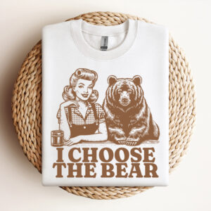 I Choose the Bear SVG Bear Pin Up Woman Trending Design Design