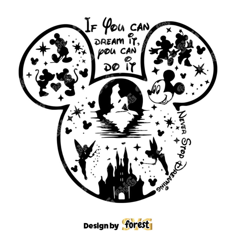 If You Can Dream It Disney SVG Love Mickey SVG Disney SVG 0