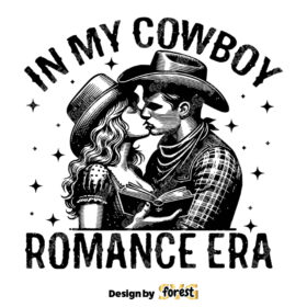 In My Cowgirl Romance Era Cowgirl SVG Bookish SVG Cowgirl Bookish SVG Cowboy Western SVG Vintage SVG