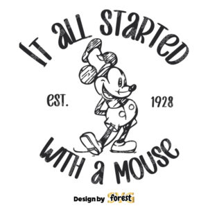 It All Started With A Mouse Steamboat Willie SVG 0