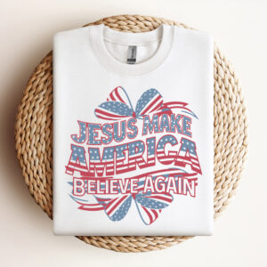 Jesus Make America Believe Again Bow Tie SVG Design