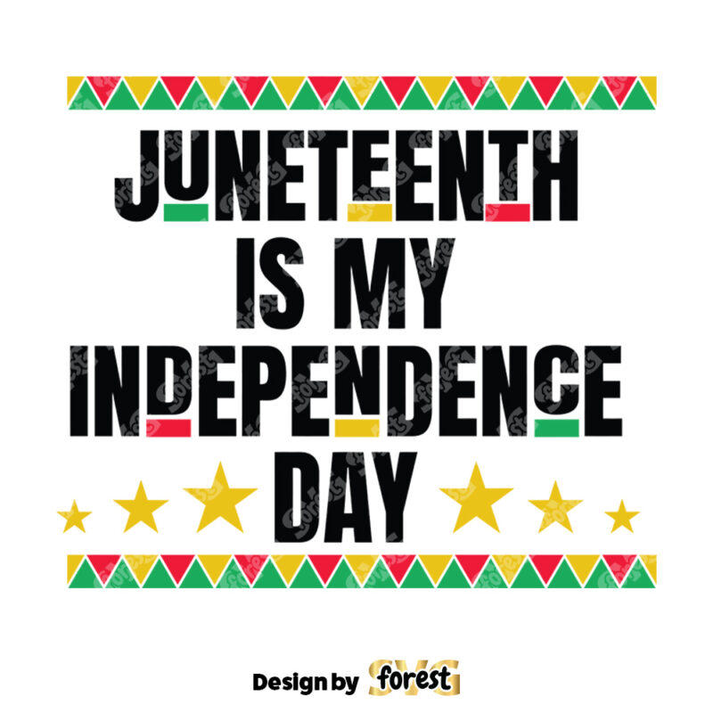 Juneteenth Is My Independence Day SVG Juneteenth SVG 0