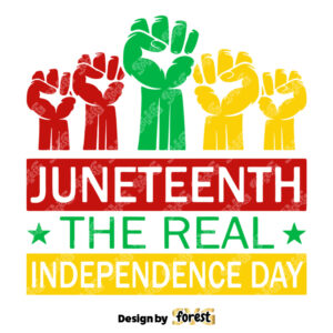 Juneteenth Real Independence SVG Juneteenth SVG PNG EPS DXF File Since 1865 SVG Black Freedom SVG 0