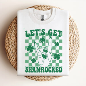 Lets Get Shamrocked SVG St Patrick Day SVG Funny St Patrick Retro St Patrick Shamrock SVG Vector Designs Design
