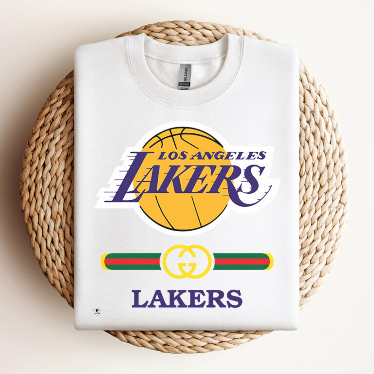 Los Angeles Lakers Gucci Fashion Logo Design PNG 2