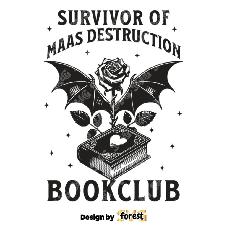Maas Destruction SVG Acotar SVG Vintage Retro Bookish SVG Book Reader Book Lover Fantasy SVG Vintage SVG