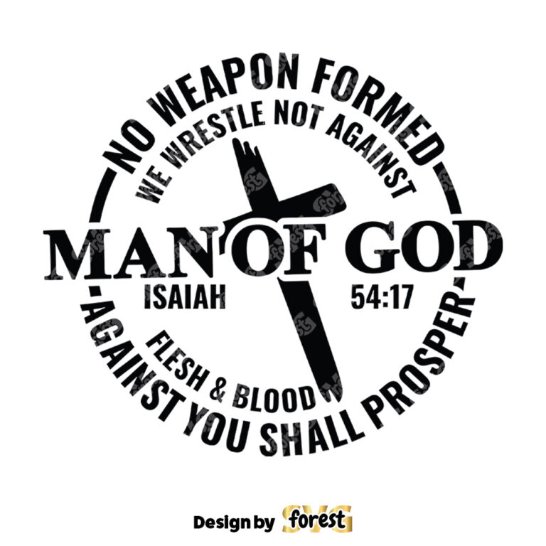 Man Of God SVG Cross Nails SVG Jesus King Of Kings Christian T Shirt SVG