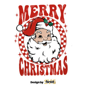 Merry Christmas Santa SVG Retro Christmas SVG Christmas SVG Santa Claus SVG Christmas Vibes