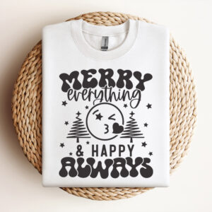 Merry Everything SVG Merry Everything And Happy Always SVG Christmas Shirt SVG Design
