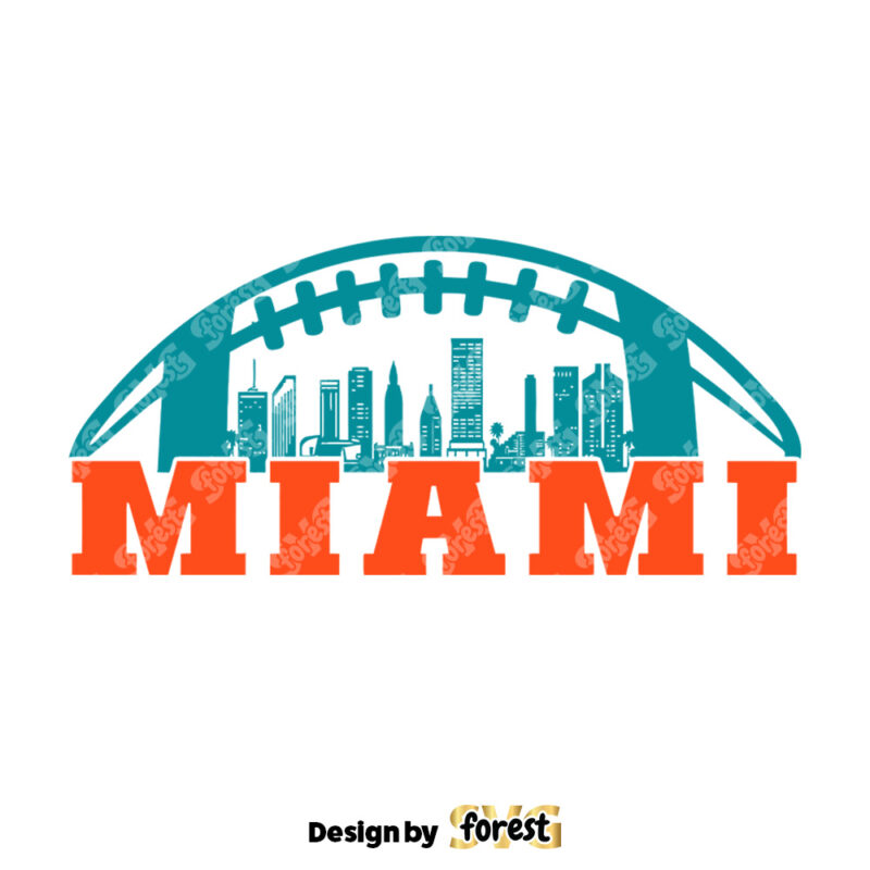 Miami Football Skyline SVG Digital Download 0