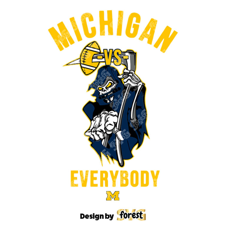 Michigan Vs Everybody Death Scythe SVG Digital Download 0