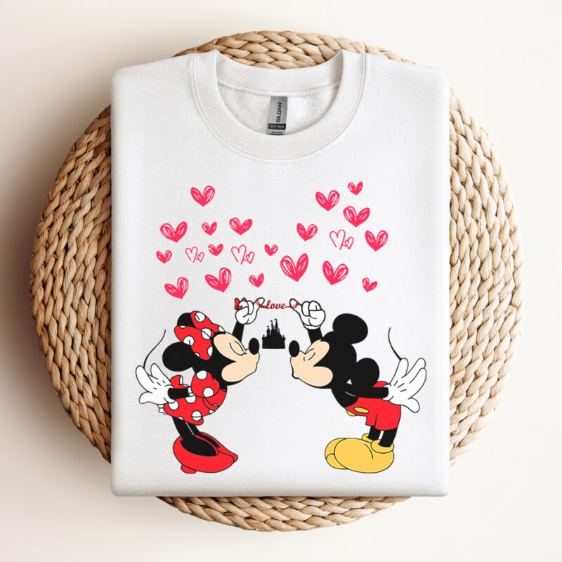 Mickey And Minnie Love Castle SVG 2