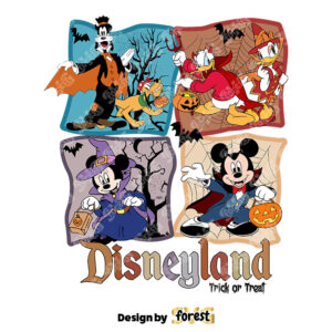 Mickey Characters Halloween SVG PNG Minnie Halloween SVG Mickey Horror SVG 0