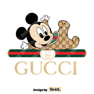 Mickey Gucci SVG Disney Brand Logo Fashion Brand SVG 0