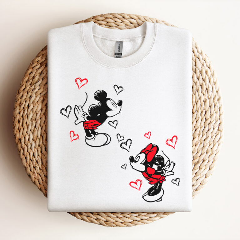 Mickey Minnie Couple Disney Valentine SVG 2