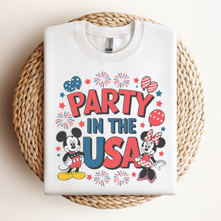 Mickey Minnie Party In the USA SVG Design