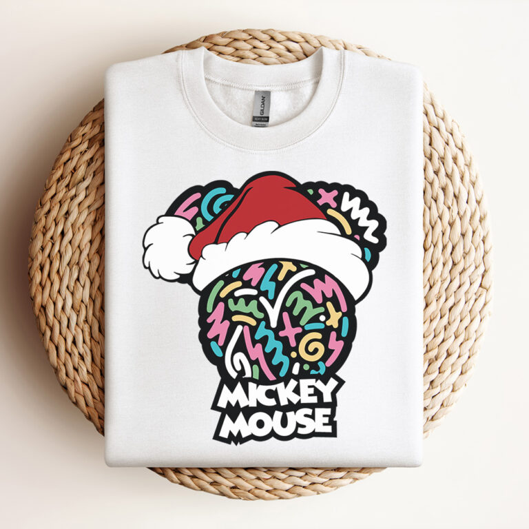 Mickey Mouse Color Lines SVG Disney Christmas SVG Mickey 2
