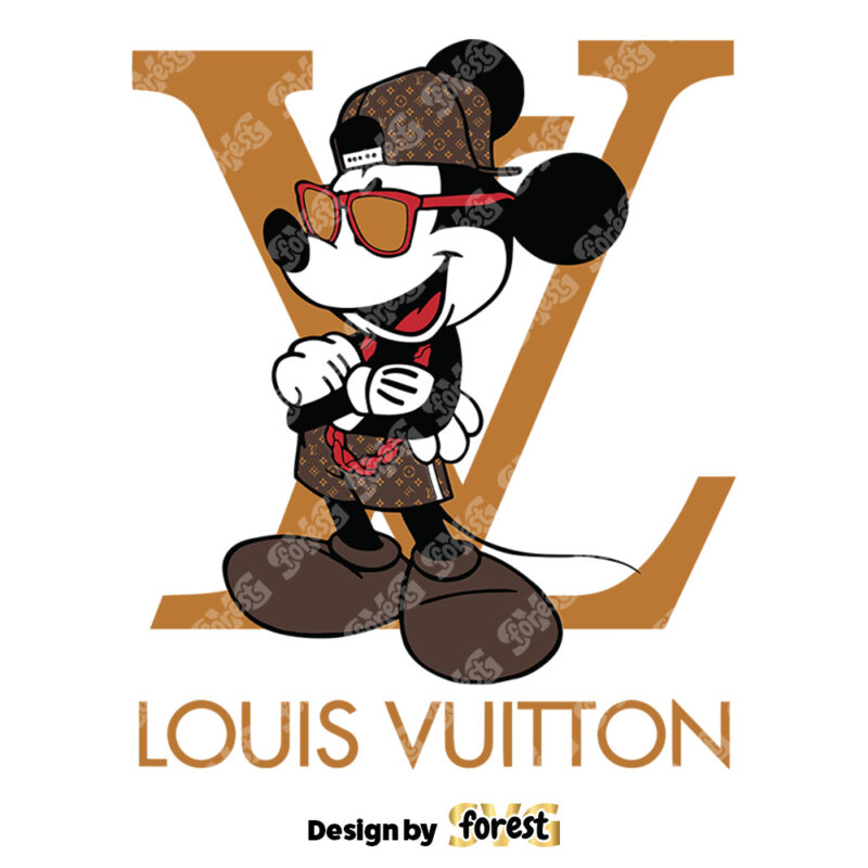 Mickey Mouse Louis Vuitton SVG Louis Vuitton Logo Fashion 0