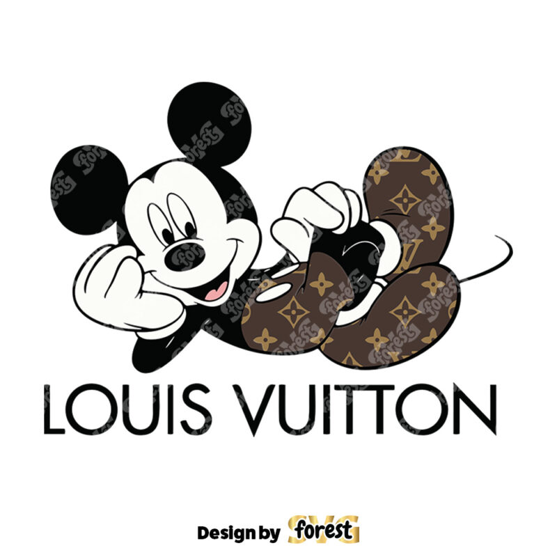 Mickey Mouse Louis Vuitton SVG Mickey Lv Logo SVG Bundle Louis Vuitton Brand SVG 0