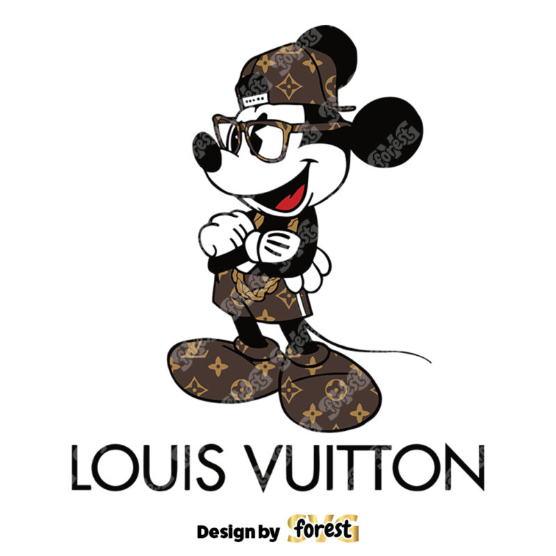 Mickey Mouse Louis Vuitton SVG Mickey Lv Logo SVG Louis Vuitton Logo 0