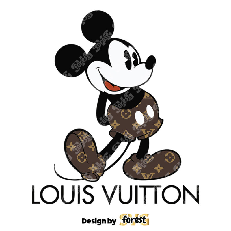 Mickey Mouse Louis Vuitton SVG Mickey Lv Logo SVG Louis Vuitton Logo SVG Logo SVG File 0