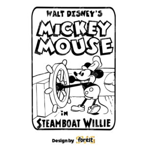 Mickey Mouse Steamboat Willie SVG 0