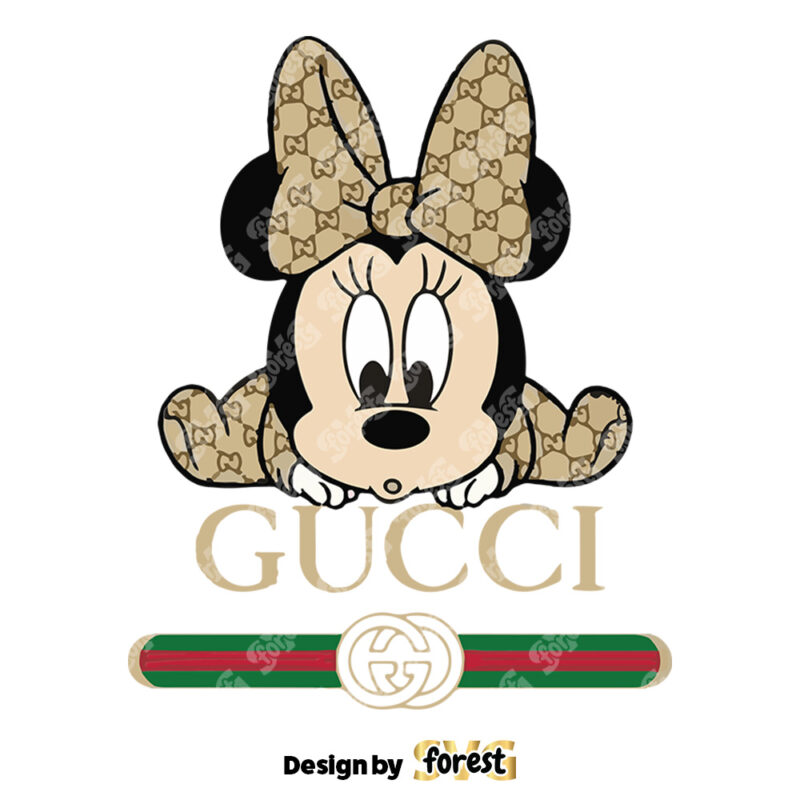 Minnie Baby Gucci Logo Brand SVG Gucci Logo Fashion SVG 0