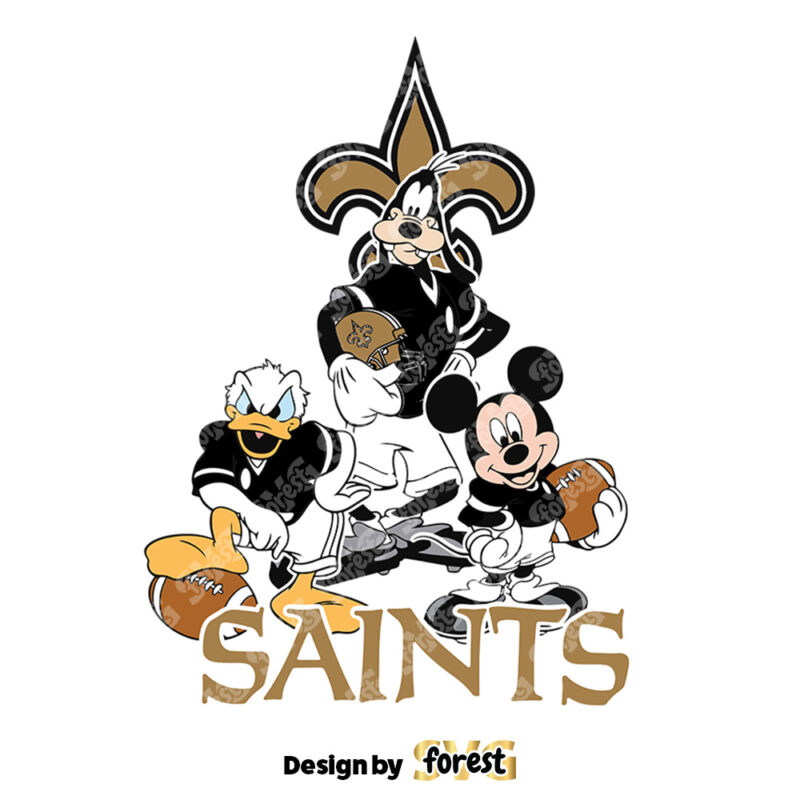 Nfl Mickey And Minnie Mouse New Orleans Saints SVG Nfl Mickey 0