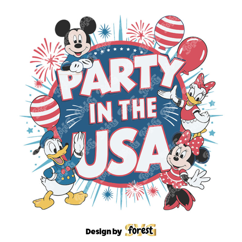 Party In the USA Independence Day SVG