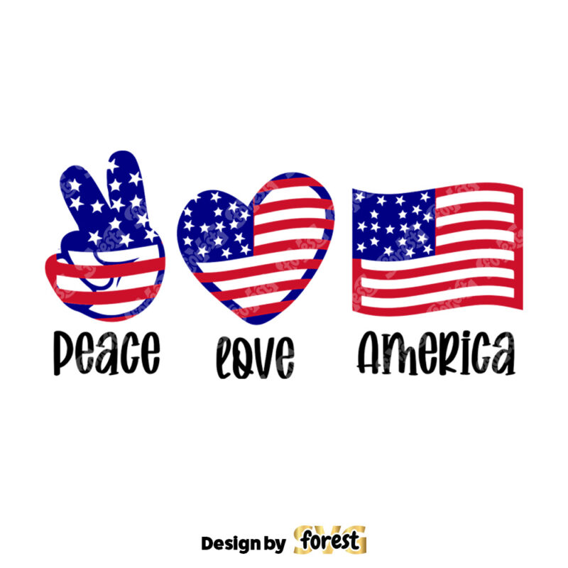 Peach Love Usa SVG 4Th Of July SVG Independence Day SVG American SVG Patriotic SVG Usa Flag SVG 0