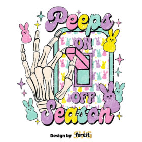 Peeps Season Mode On SVG Easter SVG Easter Bunny SVG Easter Shirt SVG Retro Easter SVG