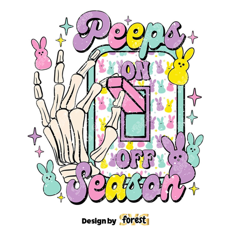 Peeps Season Mode On SVG Easter SVG Easter Bunny SVG Easter Shirt SVG Retro Easter SVG