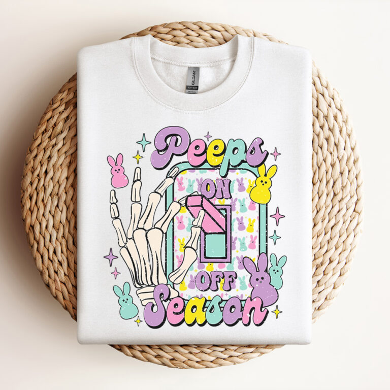 Peeps Season Mode On SVG Easter SVG Easter Bunny SVG Easter Shirt SVG Retro Easter SVG Design