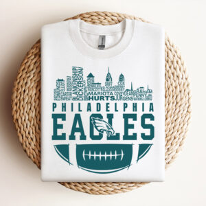 Philadelphia Eagles Skyline Football Names SVG 2