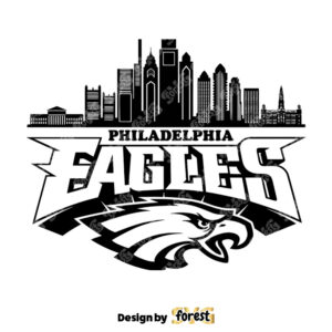 Philadelphia Eagles Skyline SVG Digital Download 0
