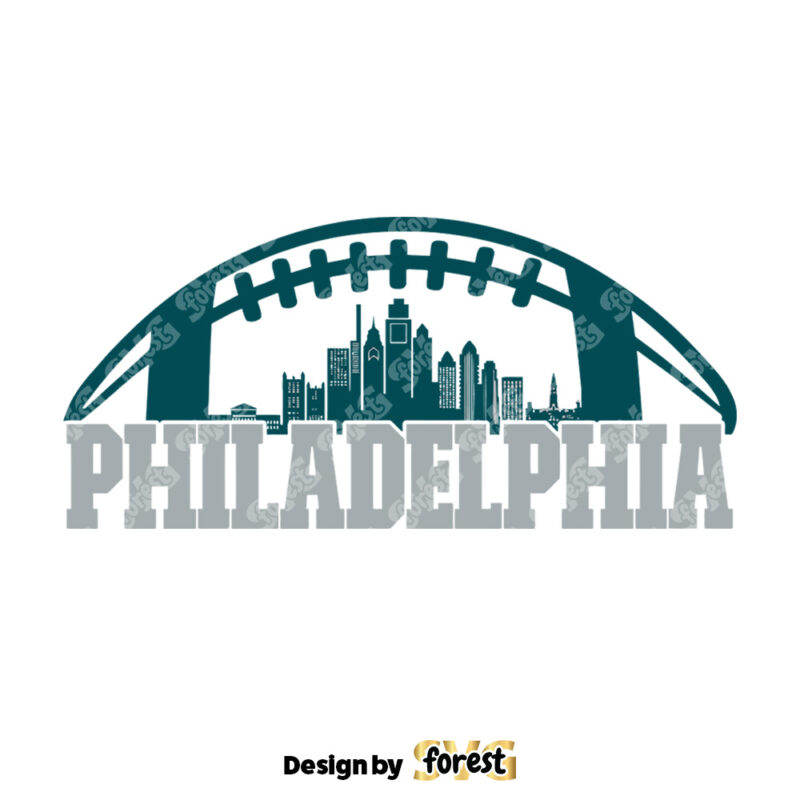 Philadelphia Football Skyline SVG Digital Download 0