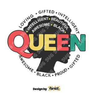 Queen Awesome Beautiful Happy Juneteenth SVG