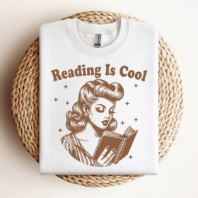 Reading Is Cool SVG Trendy Bookish SVG Bookish SVG Bookish SVG Book Reader Vintage SVG Design