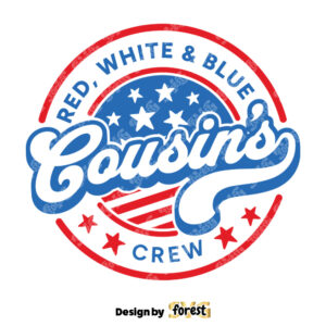 Red White Blue Cousins Crew SVG 4th Of July SVG Cousin Crew SVG Fourth Of July SVG