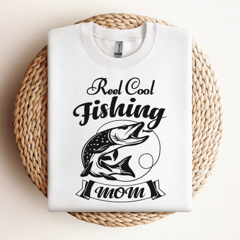 Reel Cool Mom SVG Gift For Mom Cut File Funny Fishing SVG 2