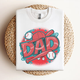 Retro Baseball Dad Funny Game Day SVG Design