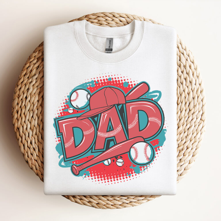 Retro Baseball Dad Funny Game Day SVG Design