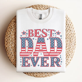 Retro Best Dad Ever Patriotic Dad SVG Design